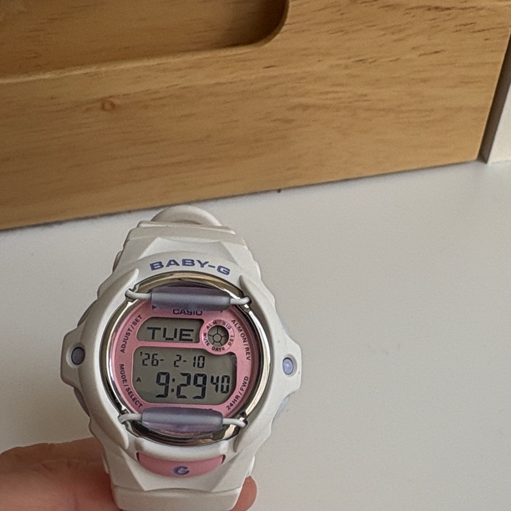 Casio Baby-G Pink and White Smartwatch